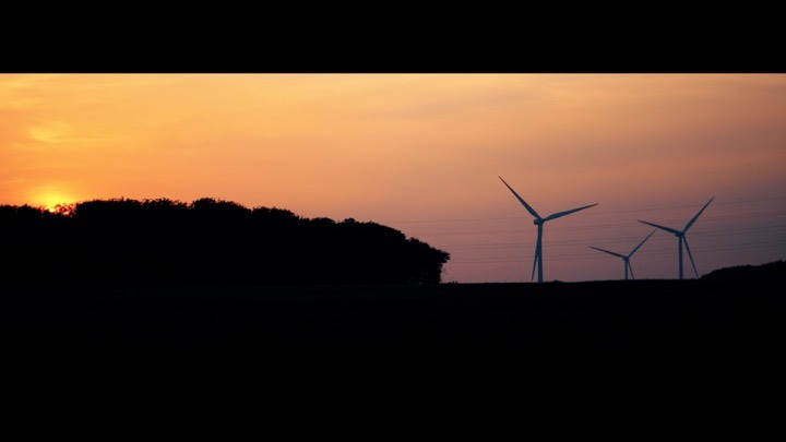 Wind turbines near Woodhorn. From a short film I am writing and producing. 1
